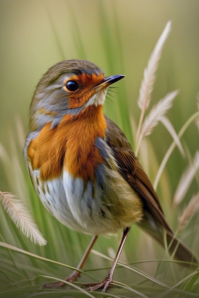 ai generated, robin, bird